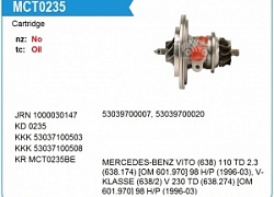 Картридж для турбокомпрессора MCT0235NR